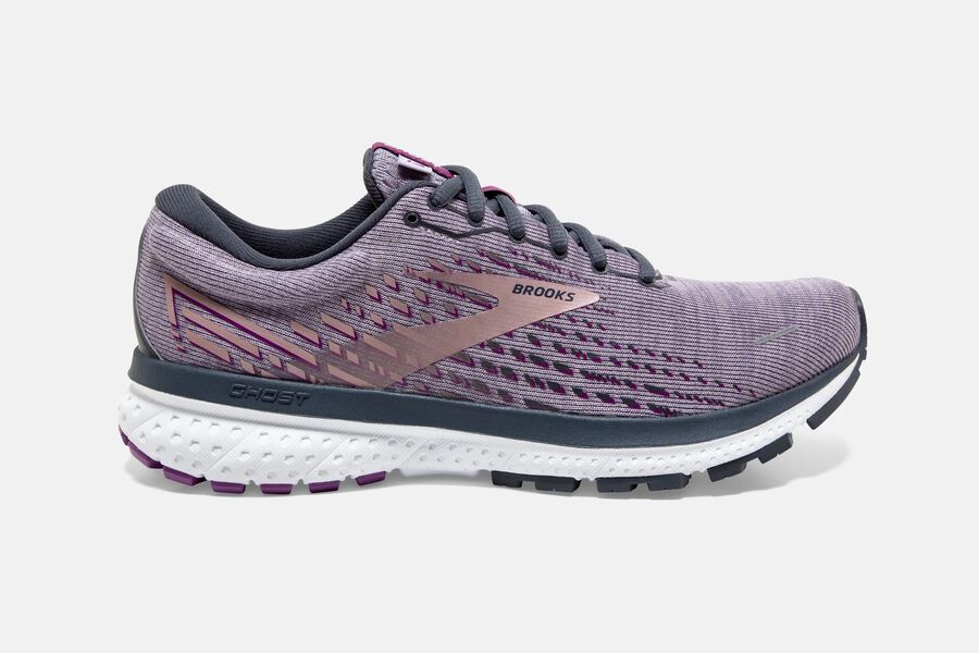 Brooks Ghost 13 Womens Australia - Road Running Shoes - Lavender/Metal (550-FXRCL)